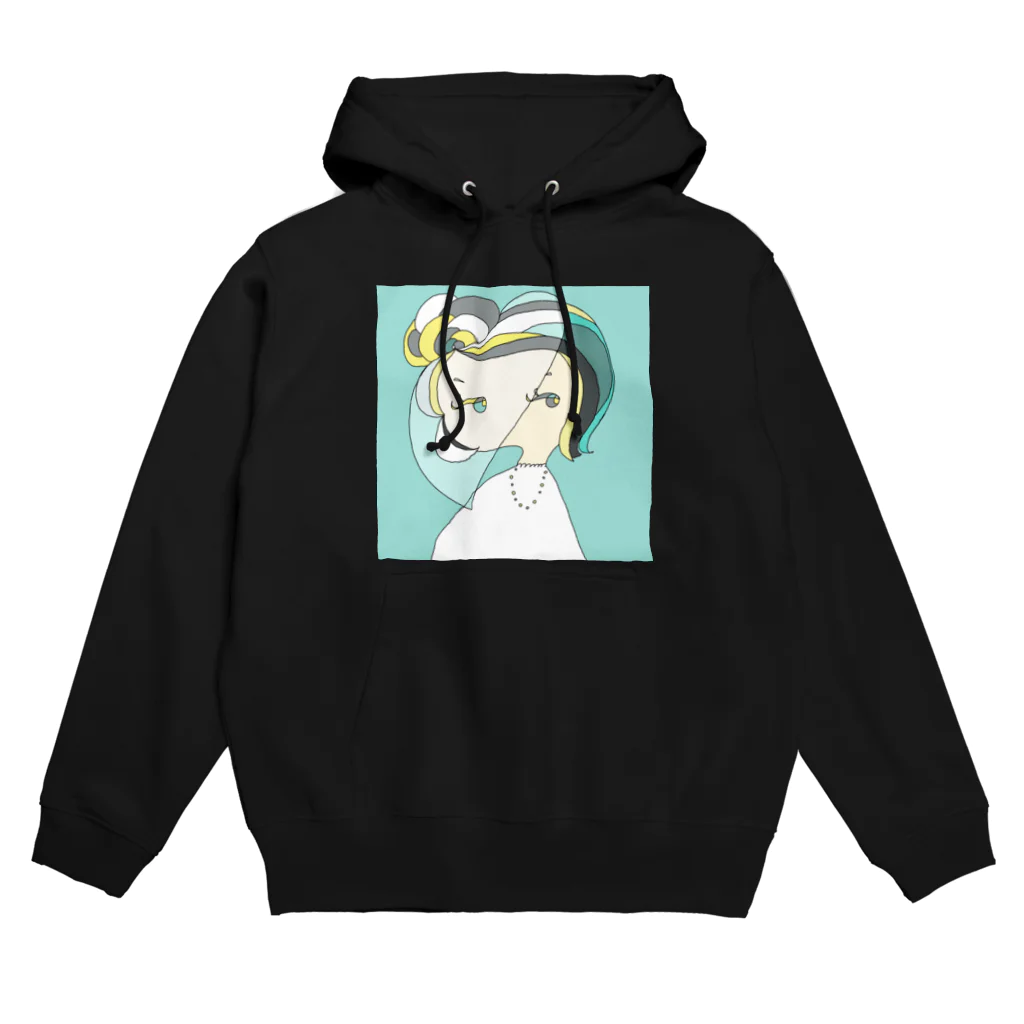 bell_kohinaのDecember Girl-Turquoise Hoodie