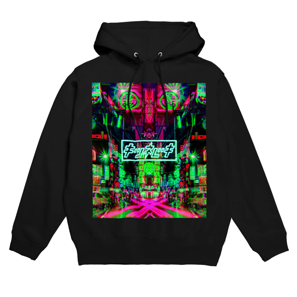 🦊キツネツキ🦊のサイケオーサカ Hoodie