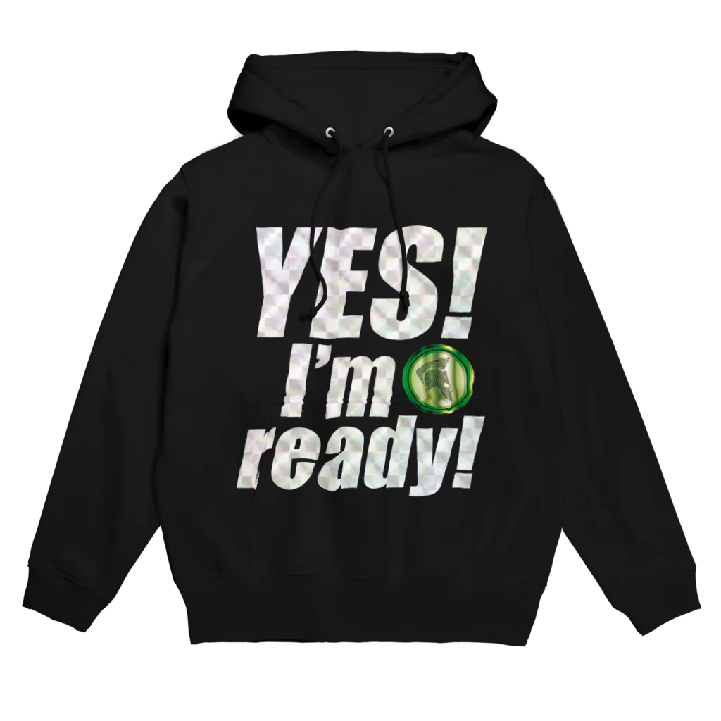 【仮想通貨】ADKグッズ専門店 のYes! I'm ready!(キラキラバージョン) Hoodie