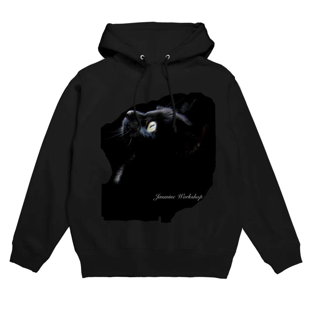 Jasmine工房のBLACK CATパーカー Hoodie