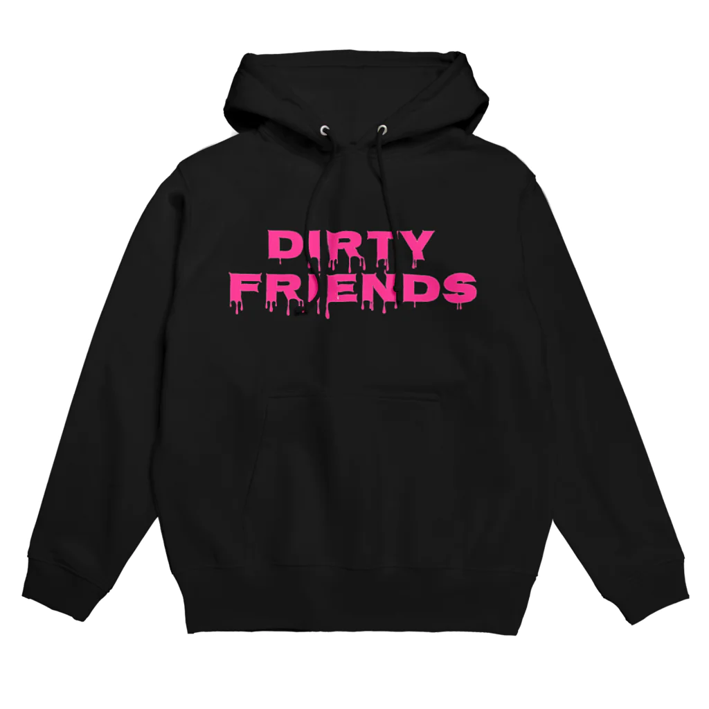 DIRTY FRIENDSのDF メルティLOGO ピンクver. Hoodie