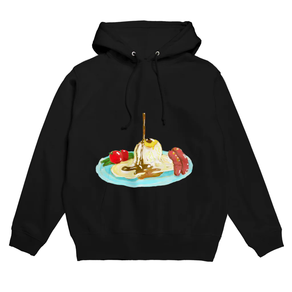 ZENART(ゼンアート)の誇張した　目玉焼き Hoodie