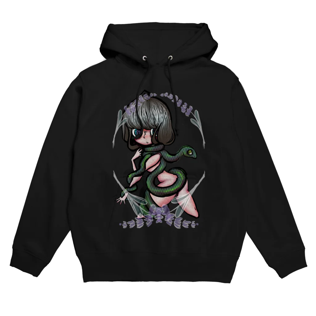 かじきのヘビとラベンダー Hoodie