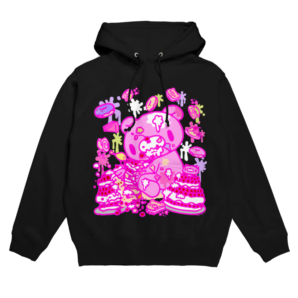 CHAX COLONY imaginariの【各10点限定】いたずらぐまのグル〜ミ〜(8/special2/pink×blackback) Hoodie