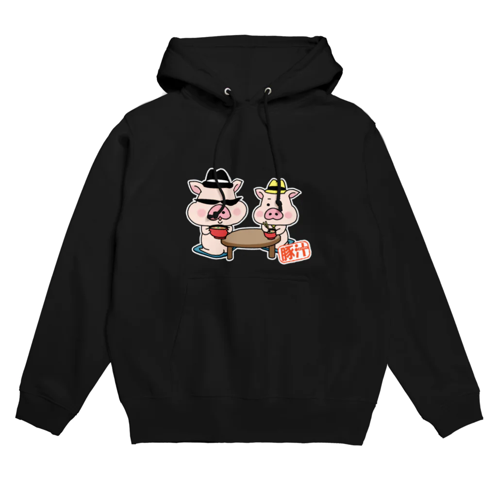 うさぎまるえkawaiishop の豚汁兄弟 Hoodie