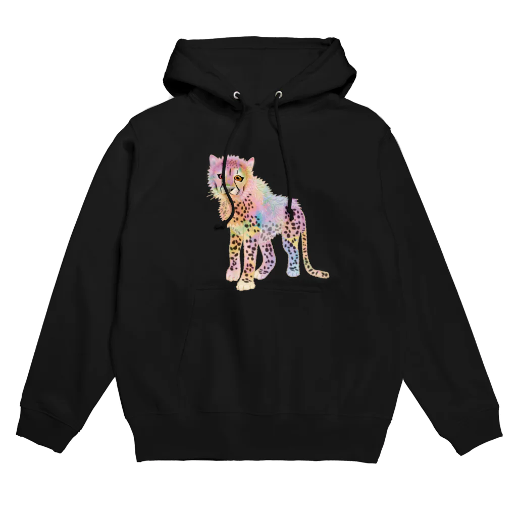 itaxmenworksの我が家の動物　子チーター_ART ver. Hoodie