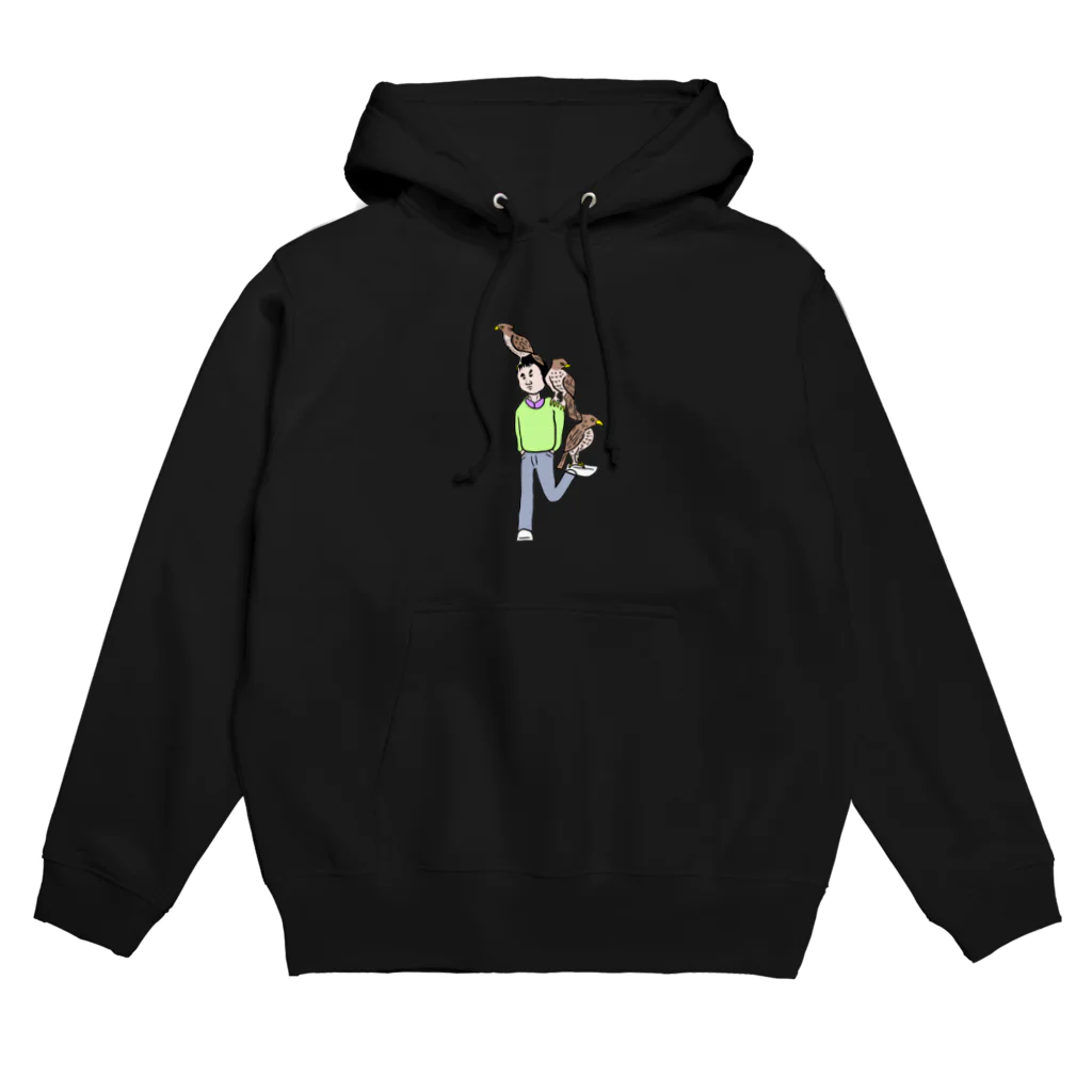 大谷健太の頭とか肩とか踵とかにタカ Hoodie