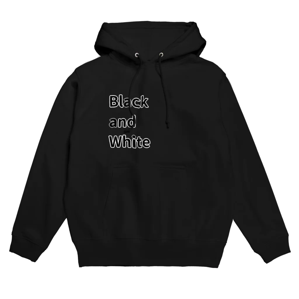 SWのBlack and White Hoodie