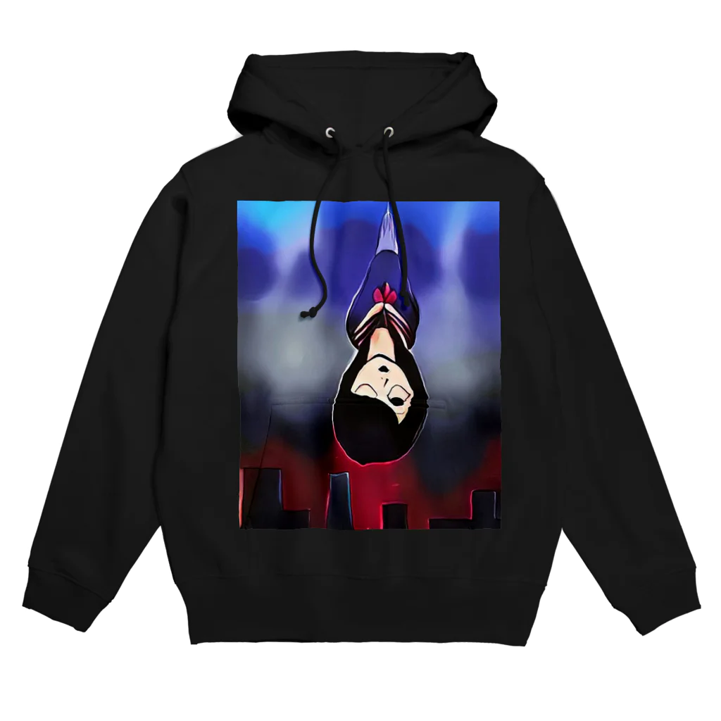 性格の悪い先生　Deviant（デビィアン）#001の少女Dropdow Hoodie