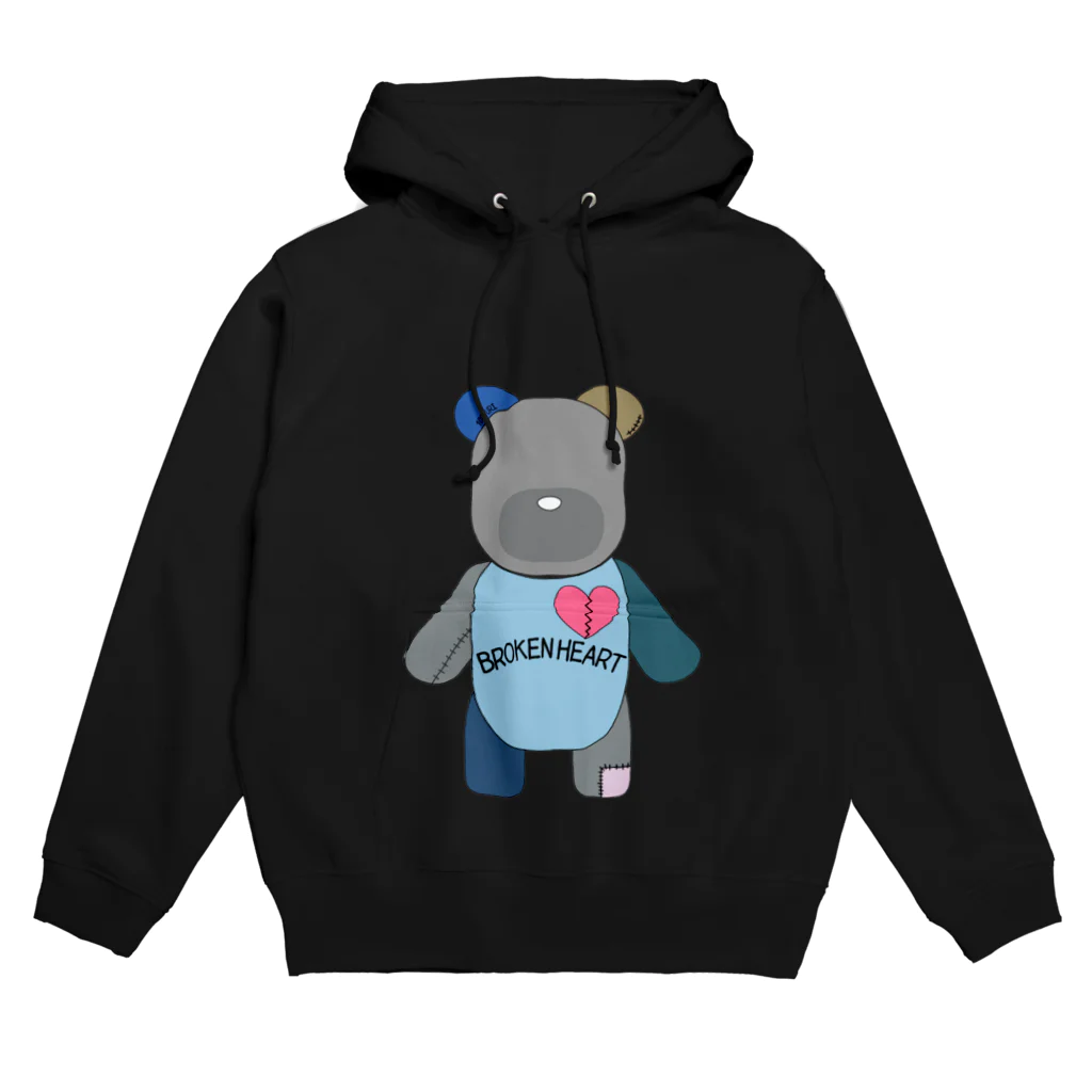 YURIのbroken heart bear Hoodie