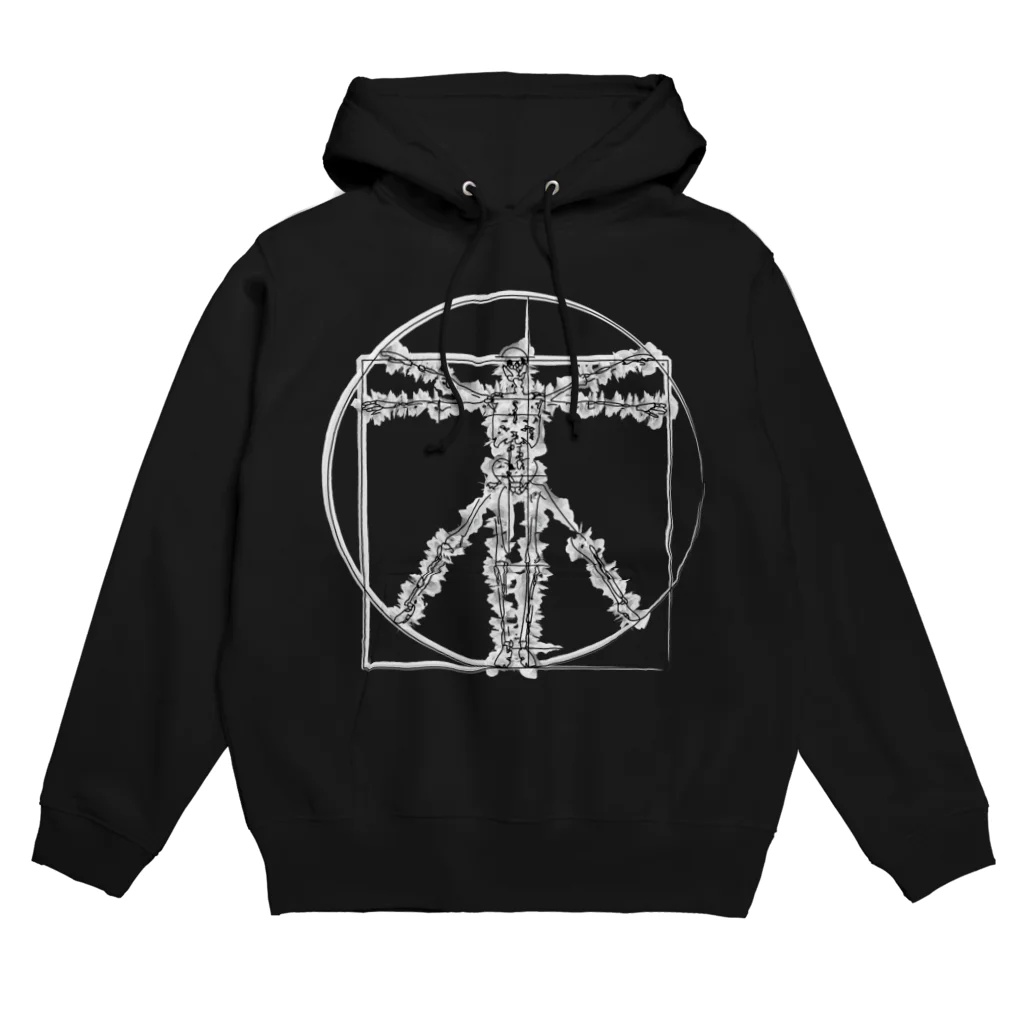 AURA_HYSTERICAのVitruvian_Man Hoodie