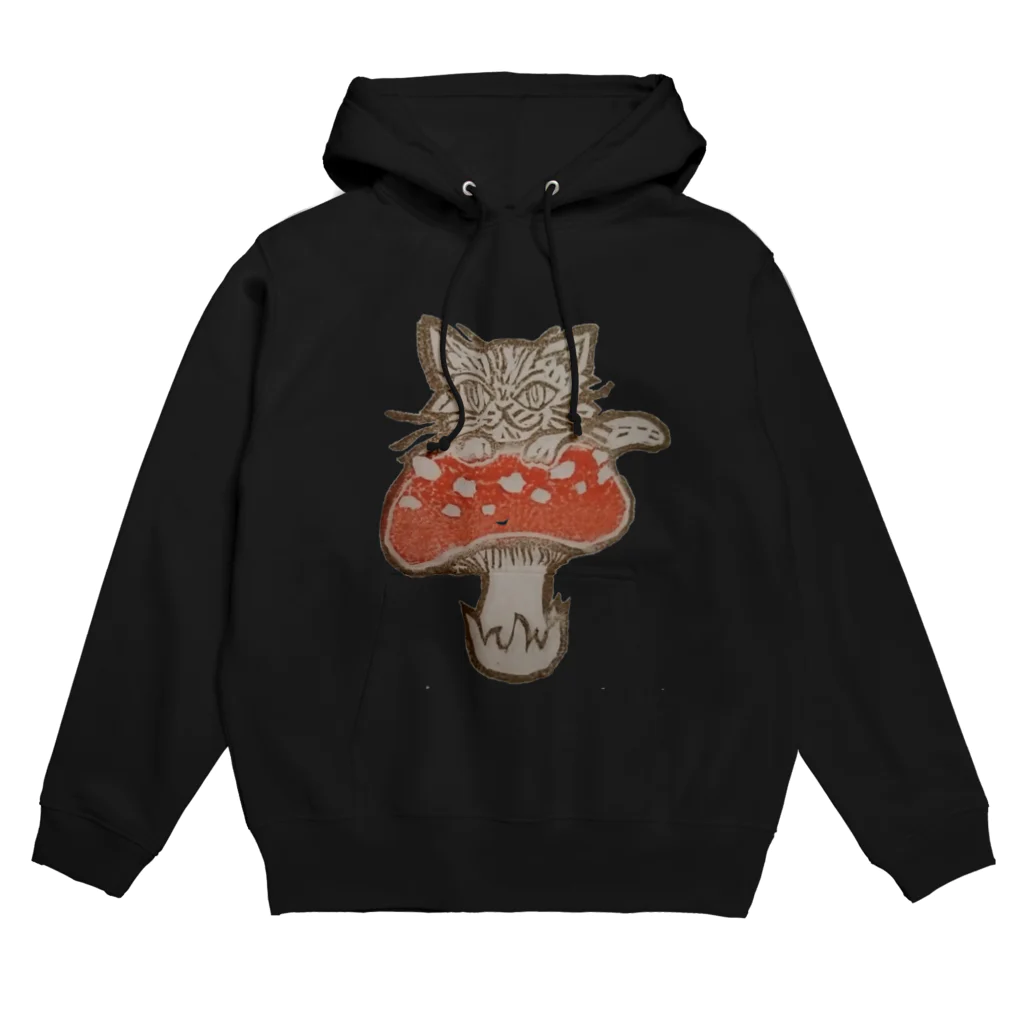 おててといっしょのべにてんぐだけと猫 Hoodie