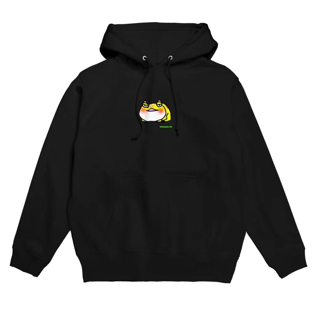 sansan-shopのくらんうぇるのつのがえる Hoodie