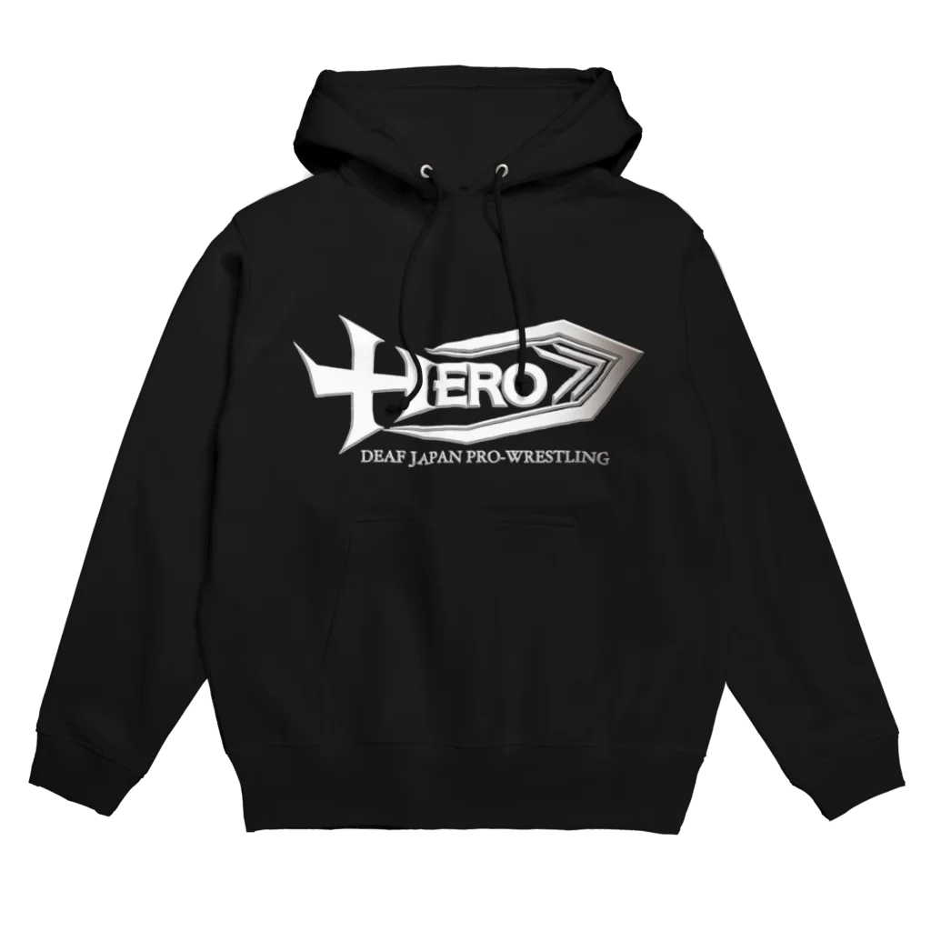 HEROバリアフリープロレスのHEROロゴピンク＆水色 Hoodie