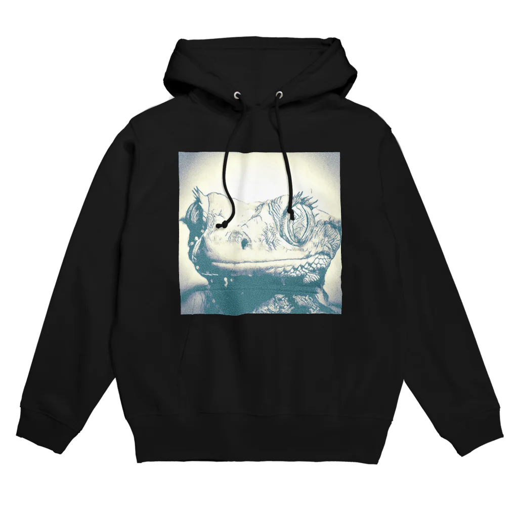 PheimiStyleのクレステッドゲッコー肖像画 Hoodie