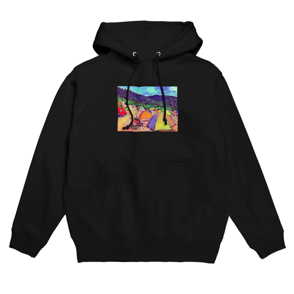 BjjBa4のカラフルテント2 Hoodie