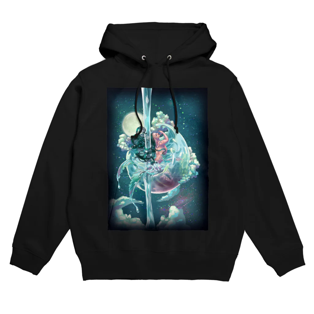 dim_shopの空に浮かぶ人魚 Hoodie