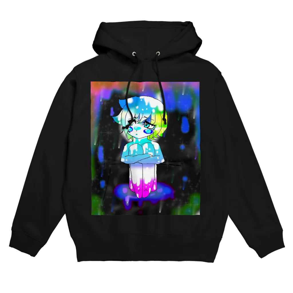 ぺちゃの ○。銀狐堂。○ のレインボーイ Hoodie