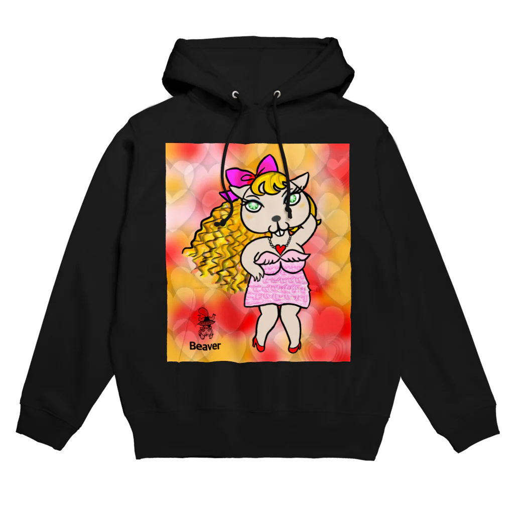 紫キャベツのドレスアップ　ビーバー Hoodie