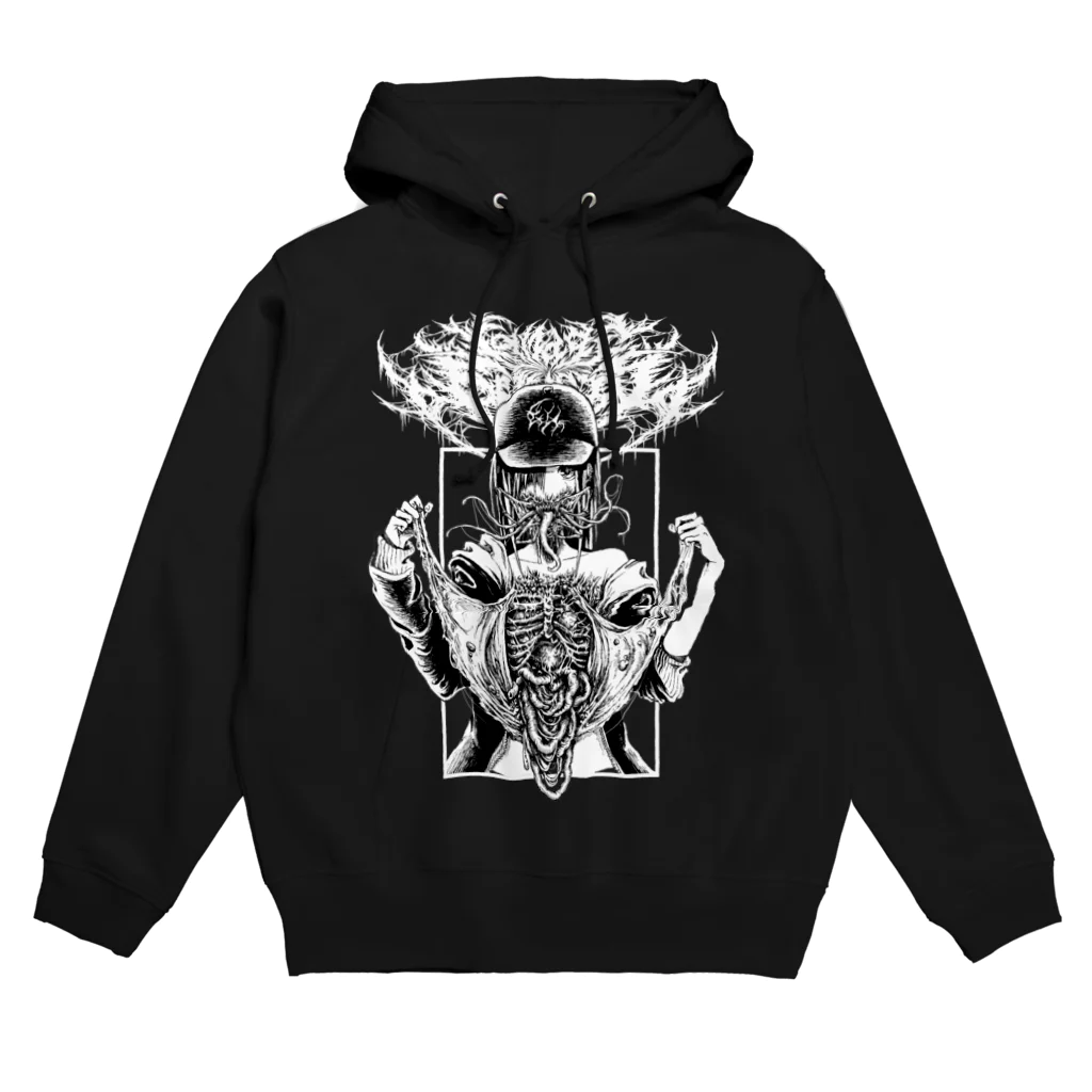 【Carnage Society】のGORE GIRL6(MONOBLACK) Hoodie