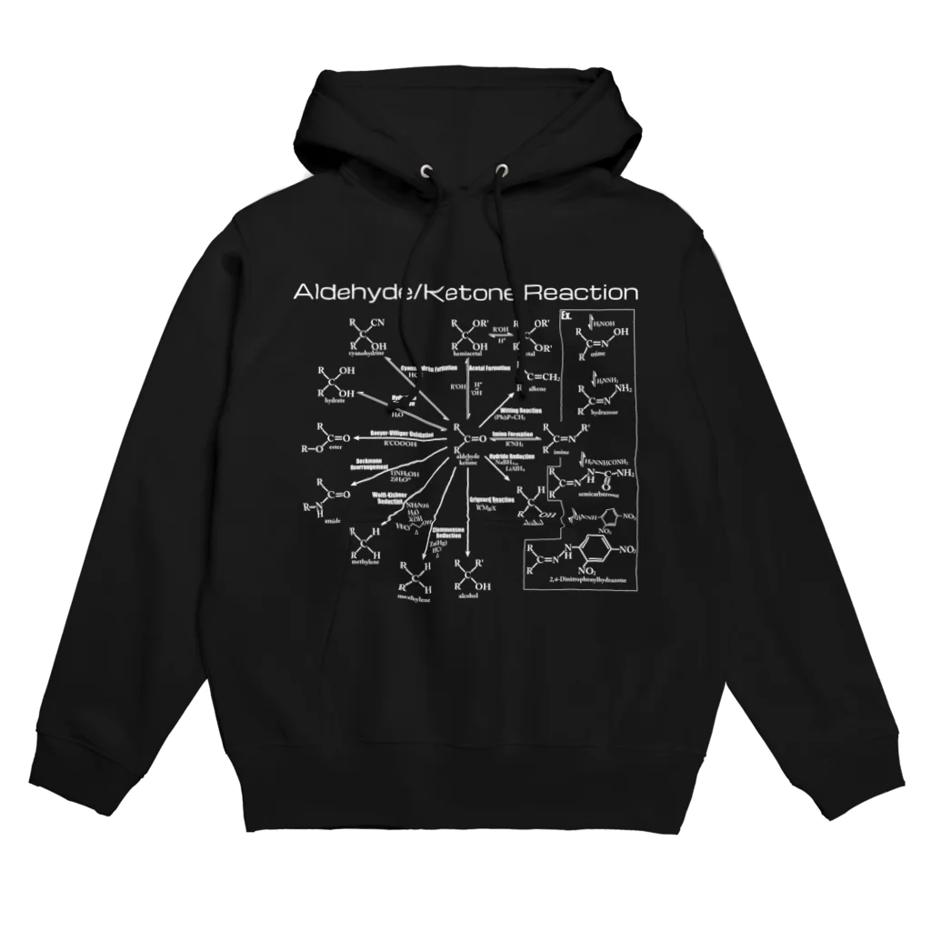 U Libraryのアルデヒド・ケトンの反応白(有機化学) Hoodie