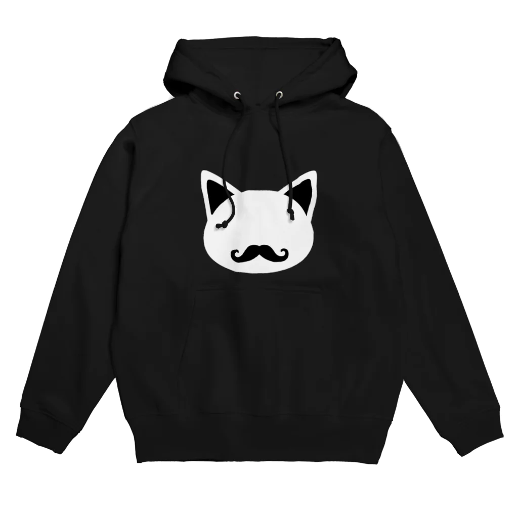 chobihigeのちょび髭ロゴ5 ねこ　猫　ネコ　cat Hoodie