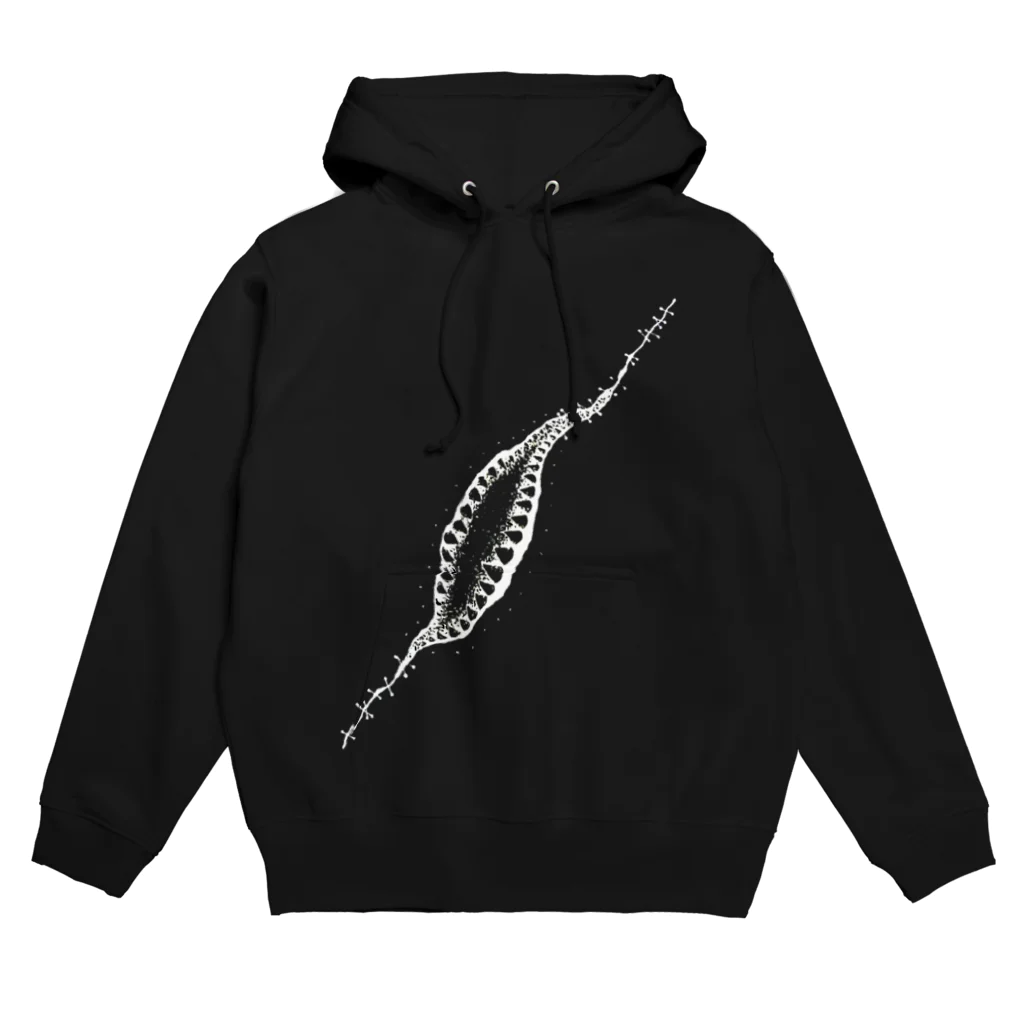 百鬼夜行絵巻の切孔(裏) Hoodie