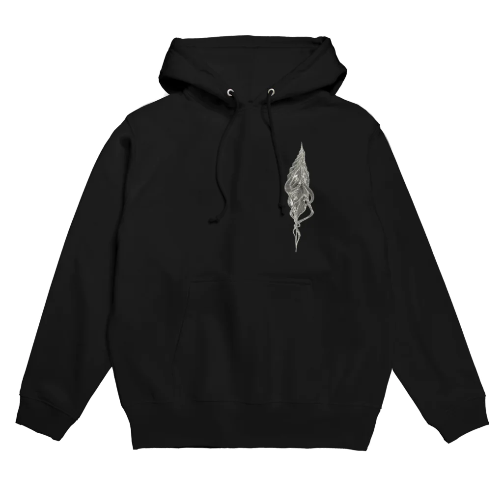 hanabatakeの巻貝（白） Hoodie