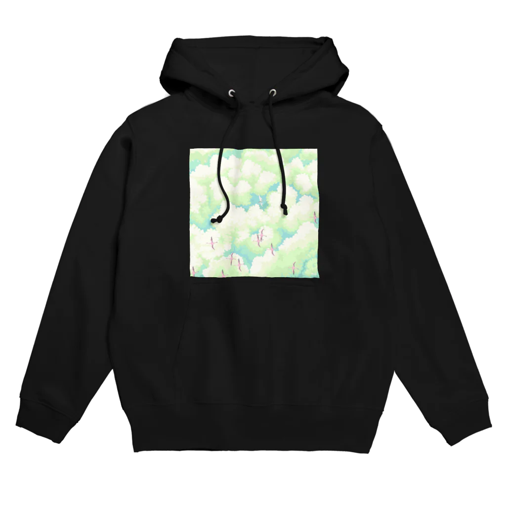 どっと屋のSailboat between clouds☁️⛵️🦩 Hoodie