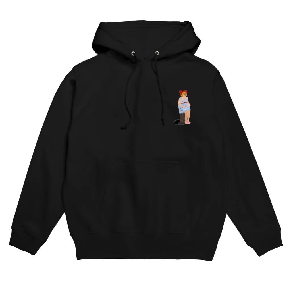 ベビーヴァギー！ベ㍍㍍ビー㍍㍍ヴァ㍍㍍ギーのポツンと場違い（黒） Hoodie