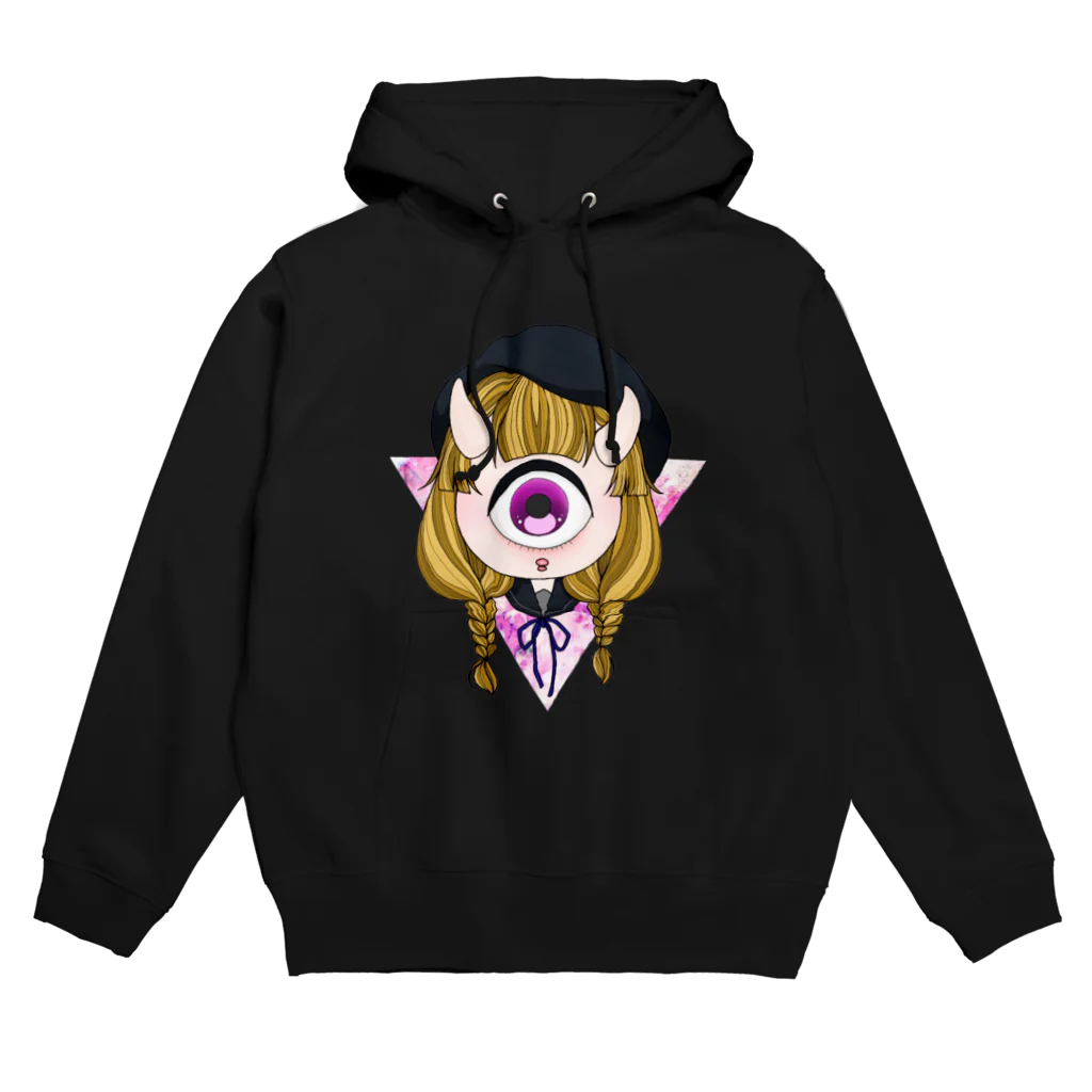 灰色世界のひとつめちゃん 背景ありver Hoodie