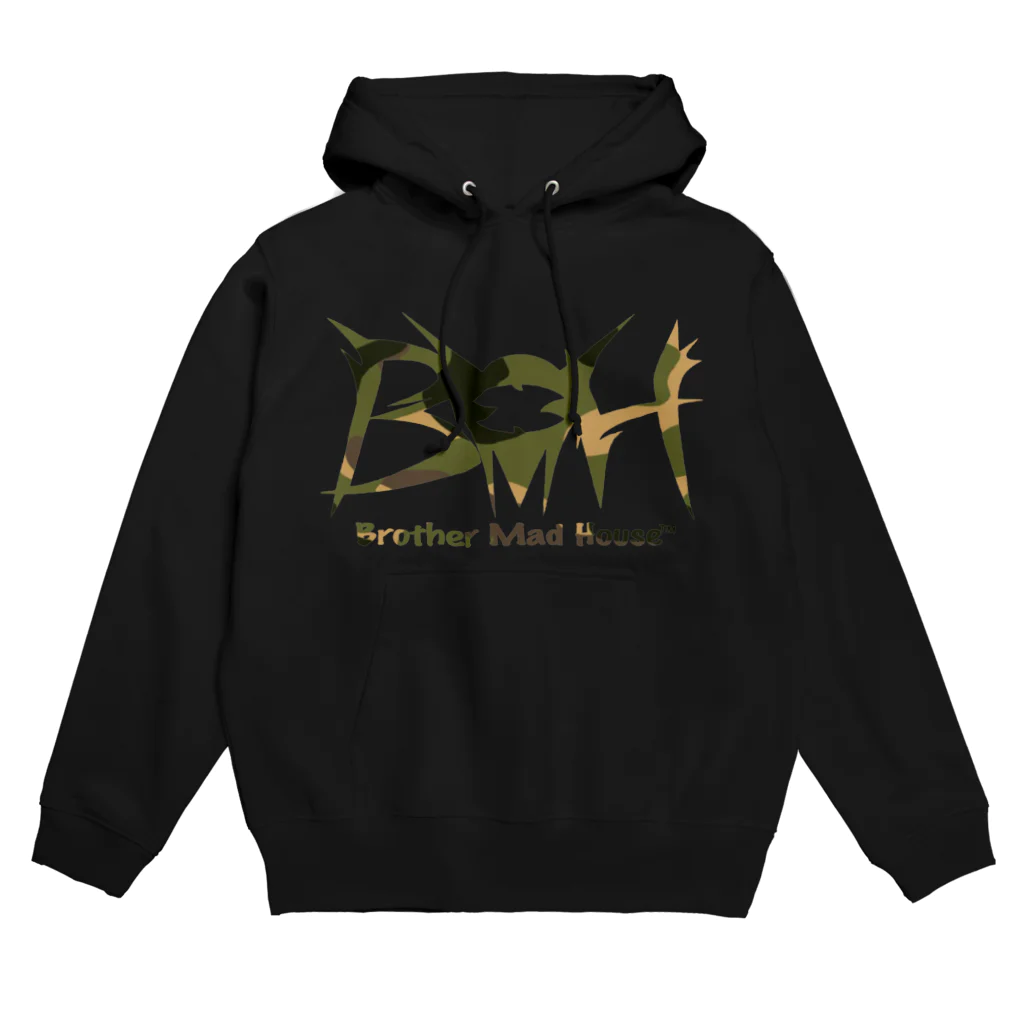 BMHの【Mad EYEロゴ】（迷彩デザイン) Hoodie