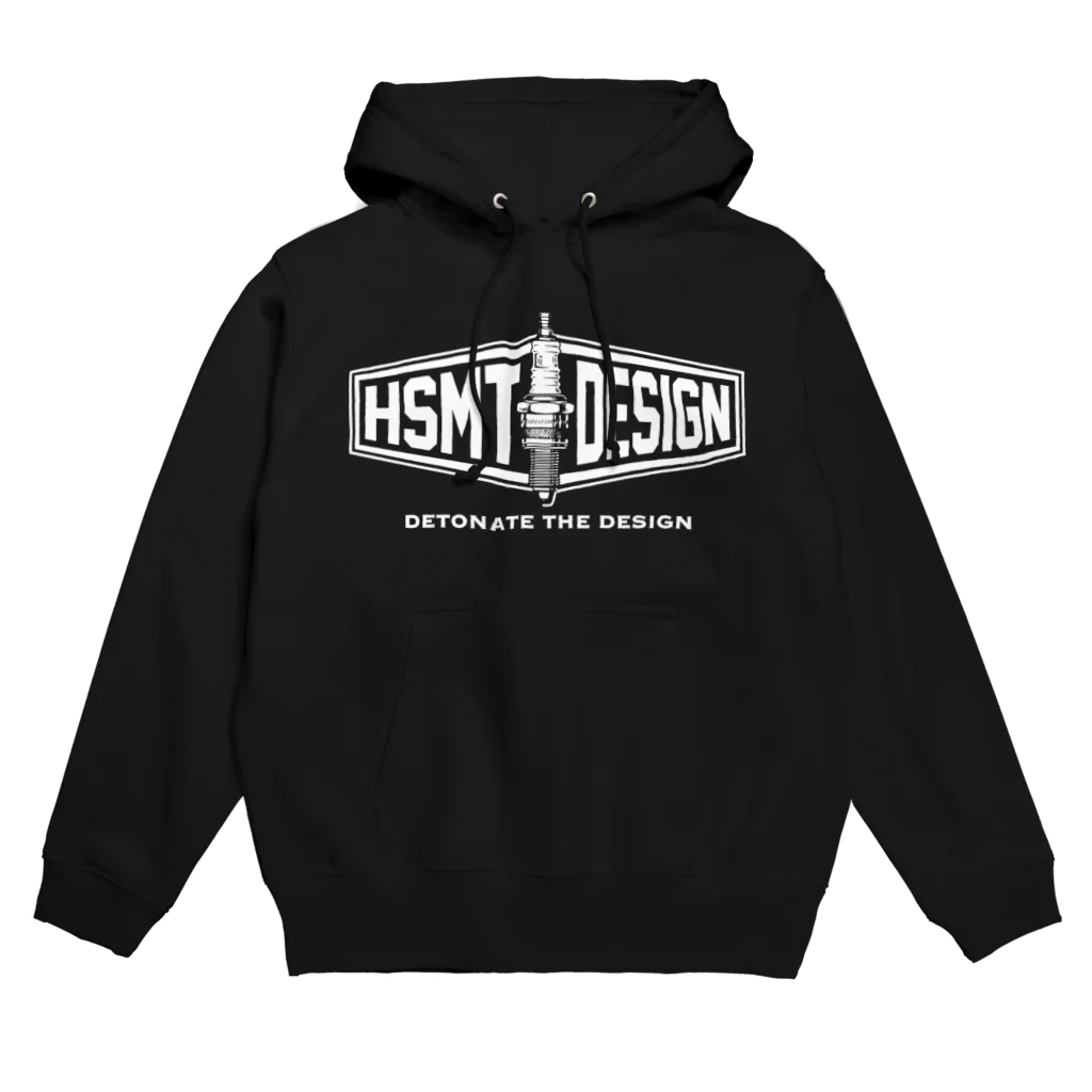 HSMT design@NO SK8iNGのHSMT design LOGO WHITE パーカー