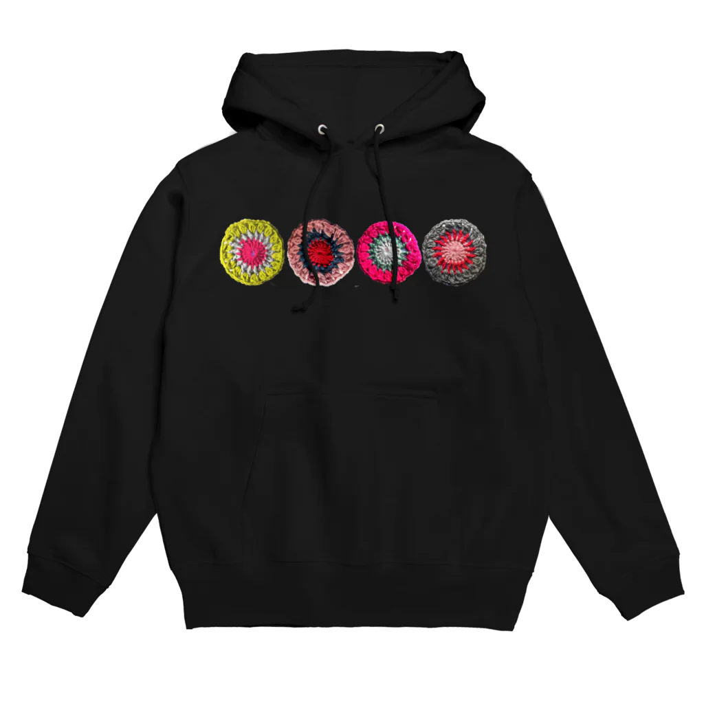 tsuruの毛糸 の色遊びモチーフ Hoodie