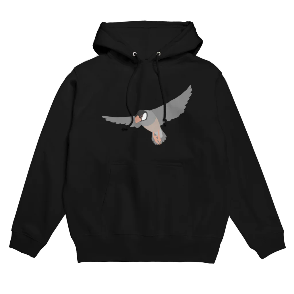 PiZakkuの空を飛ぶ文鳥　2 Hoodie