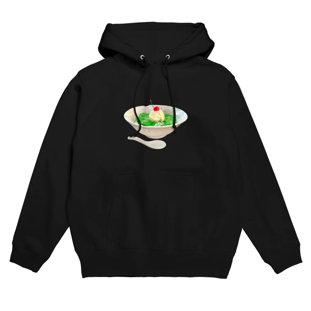 岡ちゃん@奇Tクリエイター｜王道のおもしろ Tシャツ販売中！のクリームソーダのデカ盛り Hoodie