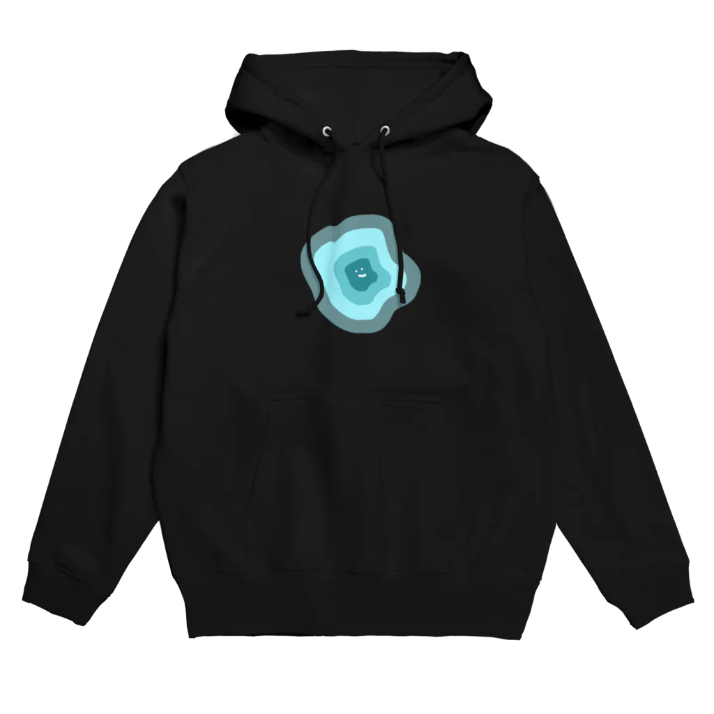 netetaのかわいい青い島くん Hoodie