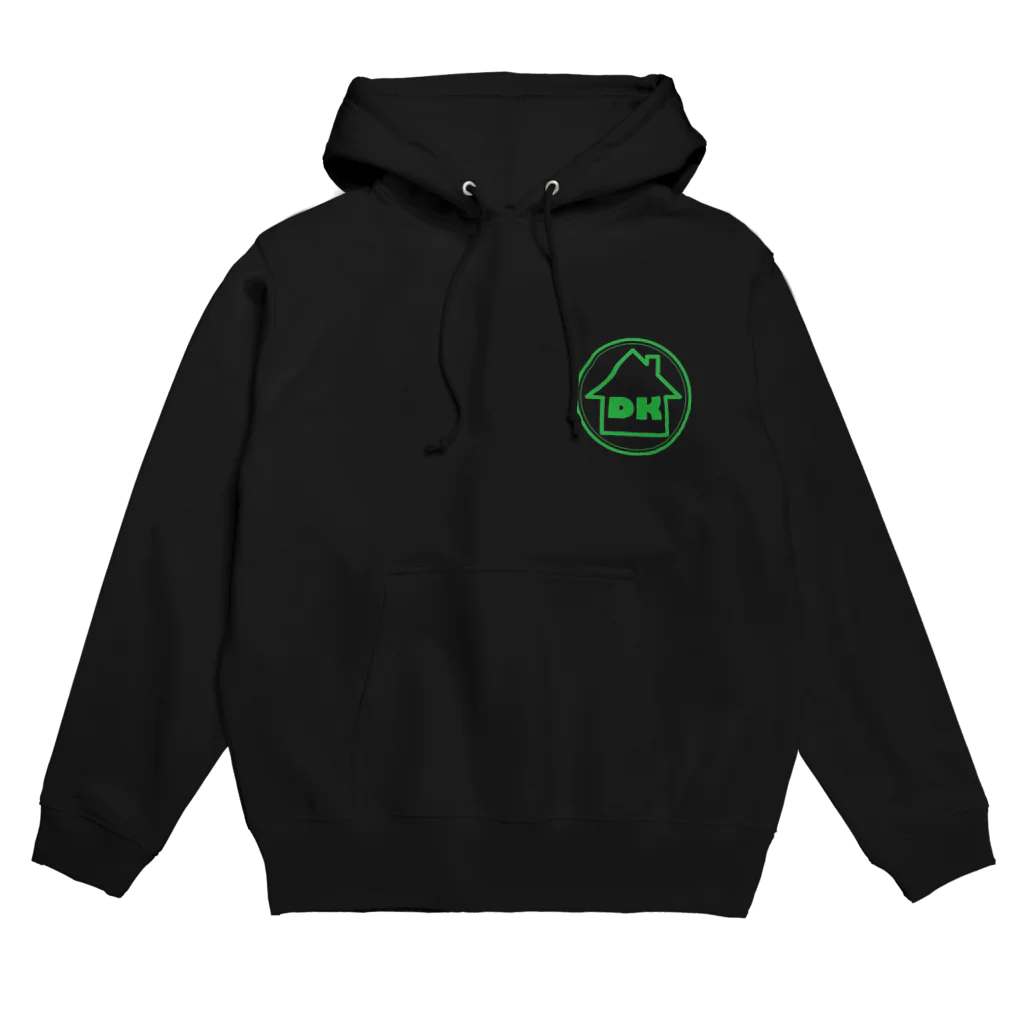 金山いなり・DKのDK ワンポイントロゴパーカー(グリーン) Hoodie