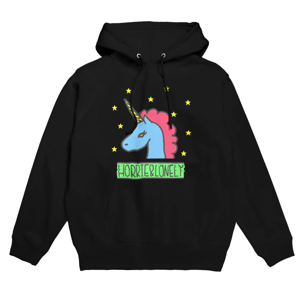 MY LONELY SPACEのSweet Dream Unicorn (Blue) パーカー