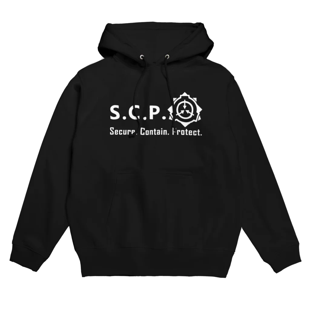 トランジスタ＠ SCP FoundationのSCPロゴグッズ-文字入りシンプル[SCP Foundation] パーカー