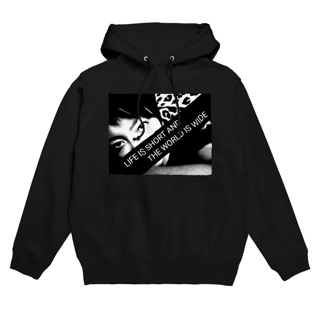 F-rush(フラッシュ)のLIFE IS モノクロ Hoodie