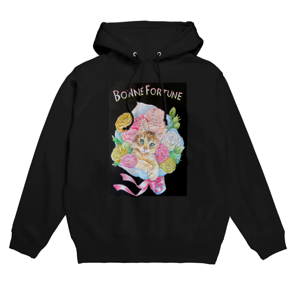 Ａｔｅｌｉｅｒ　Ｈｅｕｒｅｕｘのしあわせのねこの花束 Hoodie