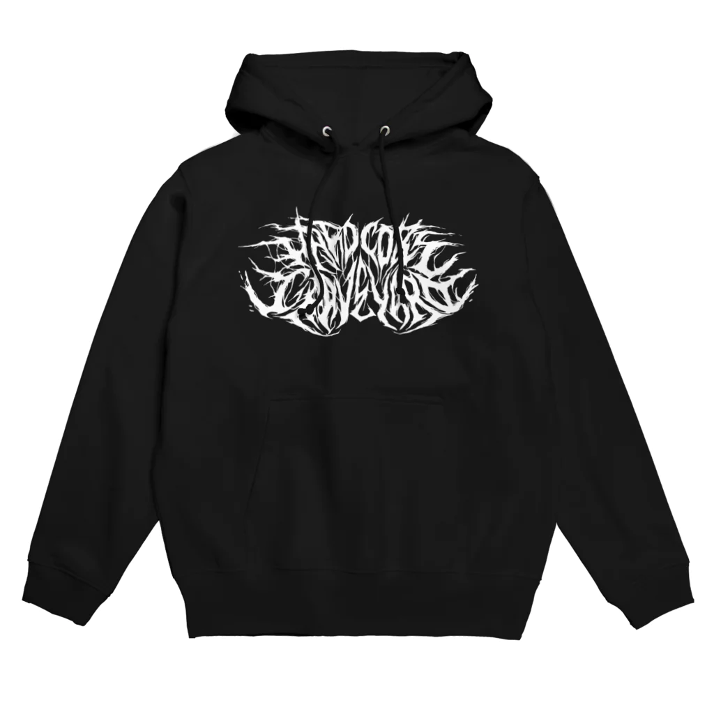 ExxE. shopのHARDCORE GRAVEYARD Logo Hoodie Hoodie