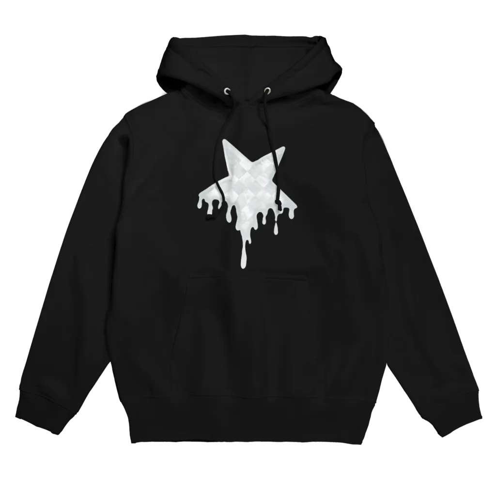 猫尾堂の溶け星白（Large） Hoodie