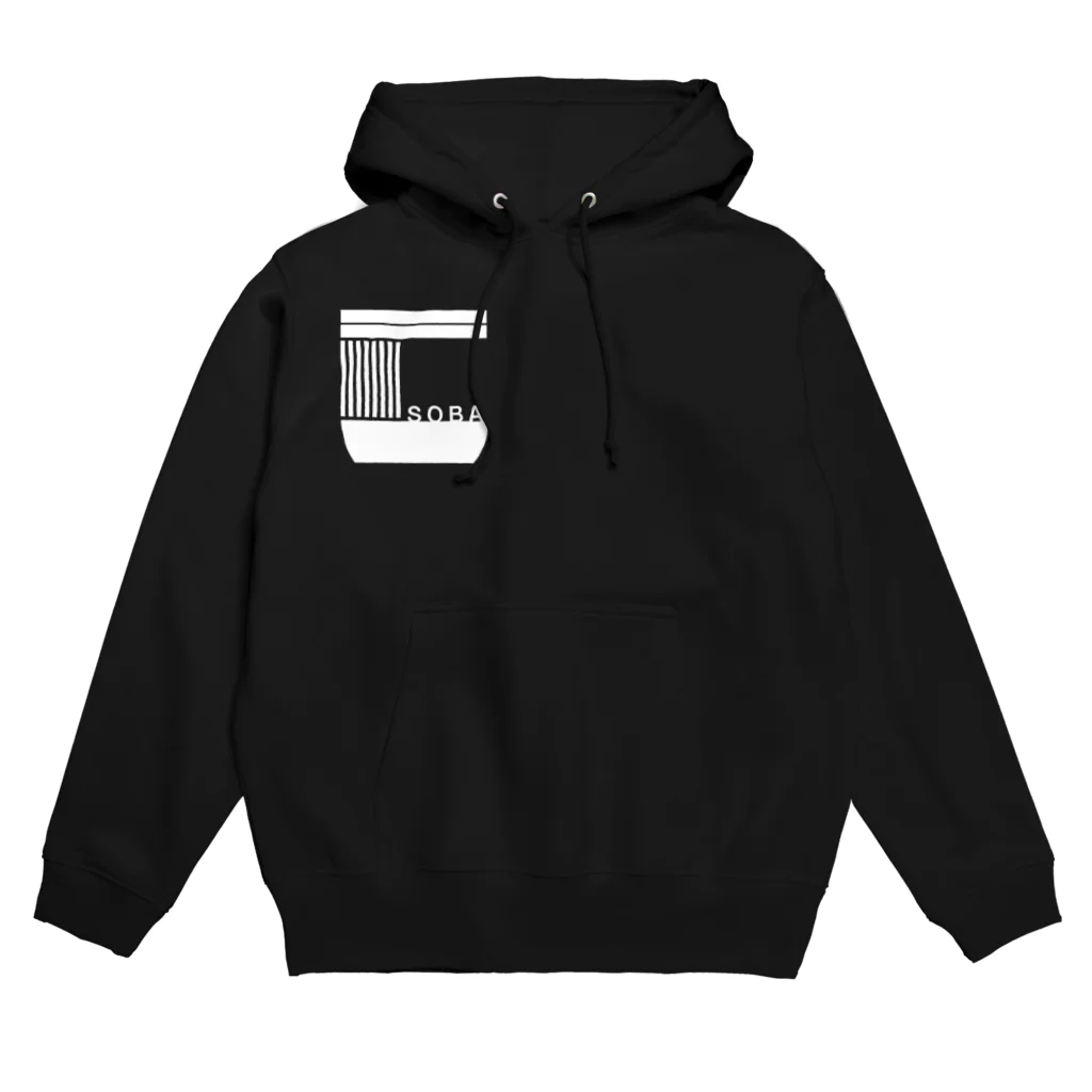 sho-designのsoba-logo SHIRO Hoodie