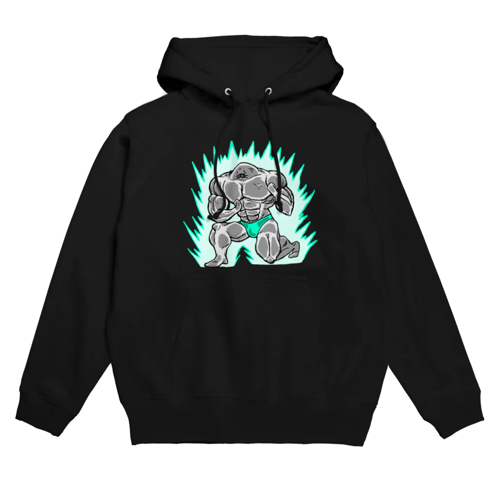 Riveredストアの足ザラシ"マッチョ" Hoodie