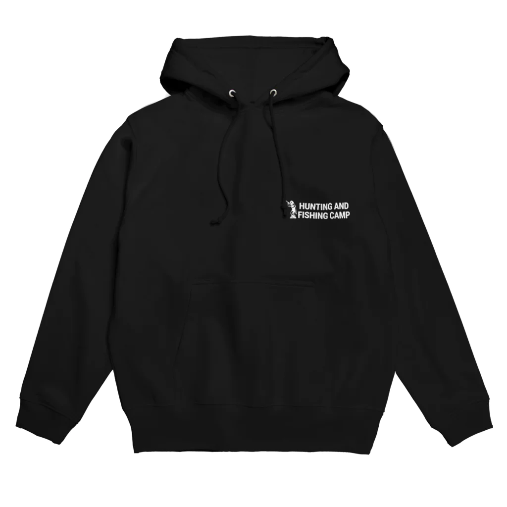 Hunting and Fishing CampのHunting and Fishing Camp ロゴ白 Hoodie