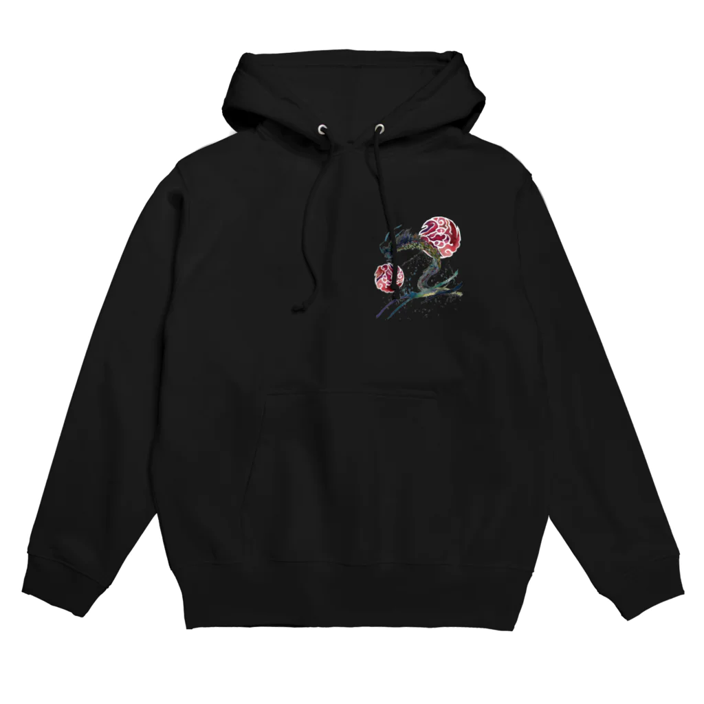 WAMI ARTの赤八雲昇るタツ(竜) Hoodie