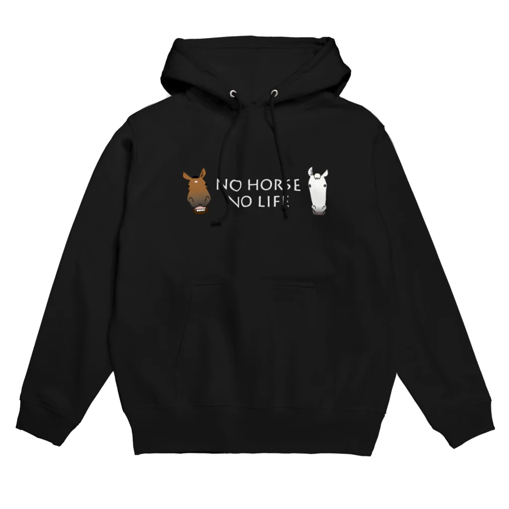 SHOP HAPPY HORSES（馬グッズ）のスピプーロゴ（白文字） Hoodie