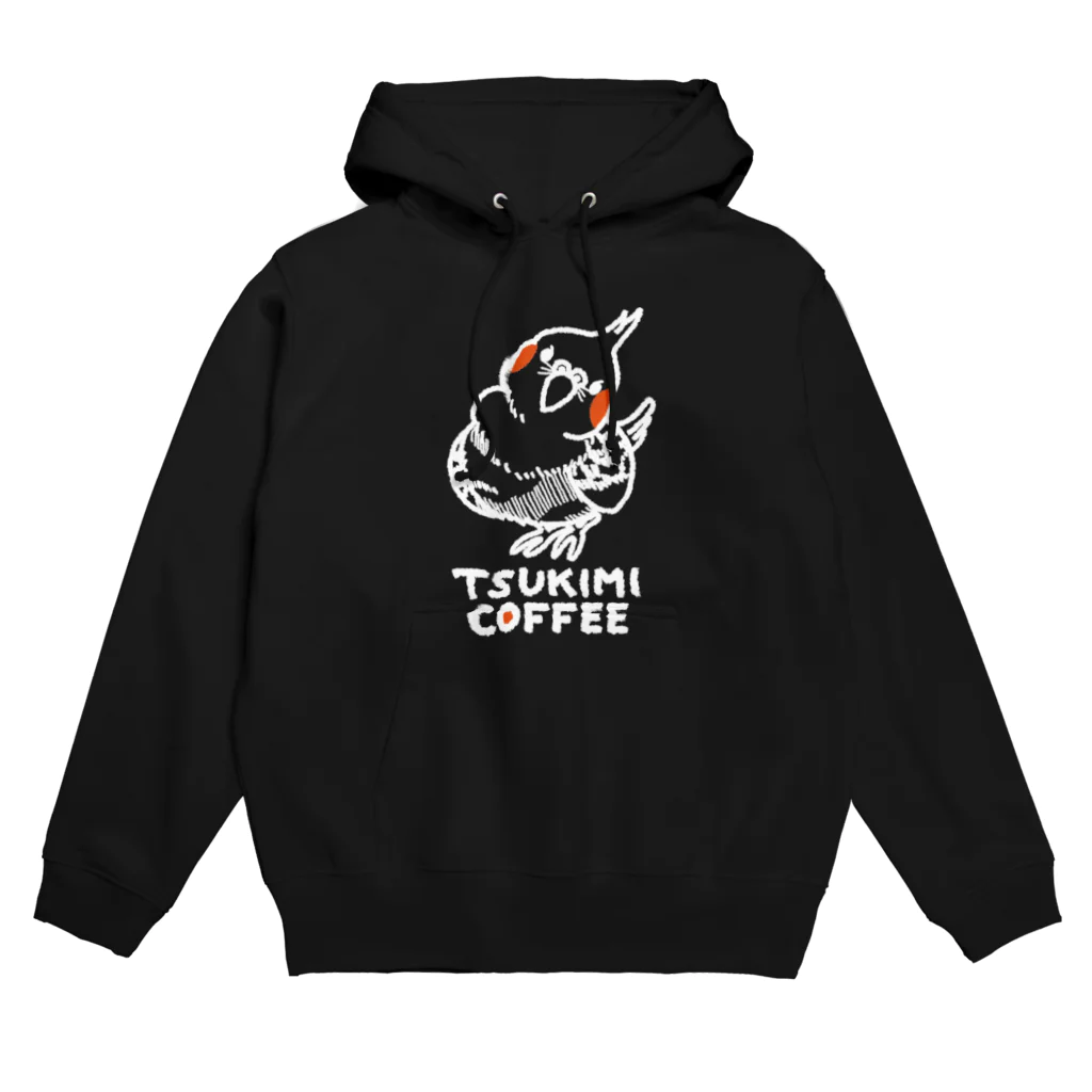 TSUKIMI COFFEEのTSUKIMI COFFEE（白） パーカー